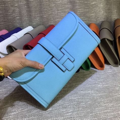 hermes clutch blue|hermes jige clutch price.